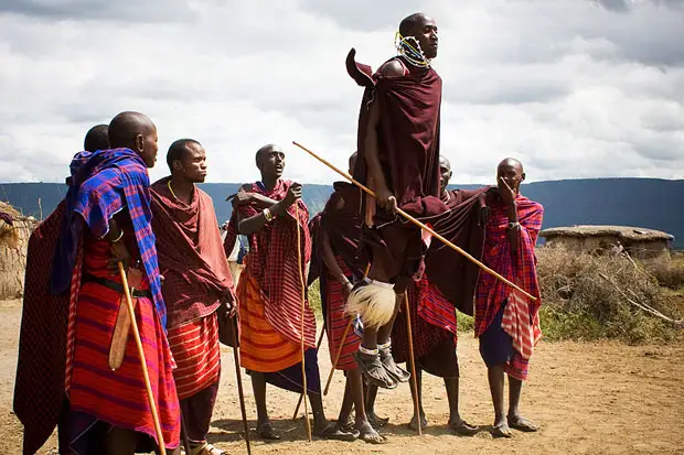 Воинское посвящение в племени масаи из Кении и Северной Танзании