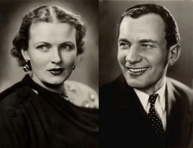 Надежда Чередниченко и Иван Переверзев – главные герои кинокартины «Первая перчатка». В 1947 году они познакомились на съемках и поженились. знаменитости, кино, ссср, супружеские пары, факты