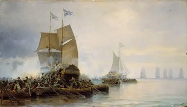 18 мая 1703 года — Бой в устье Невы