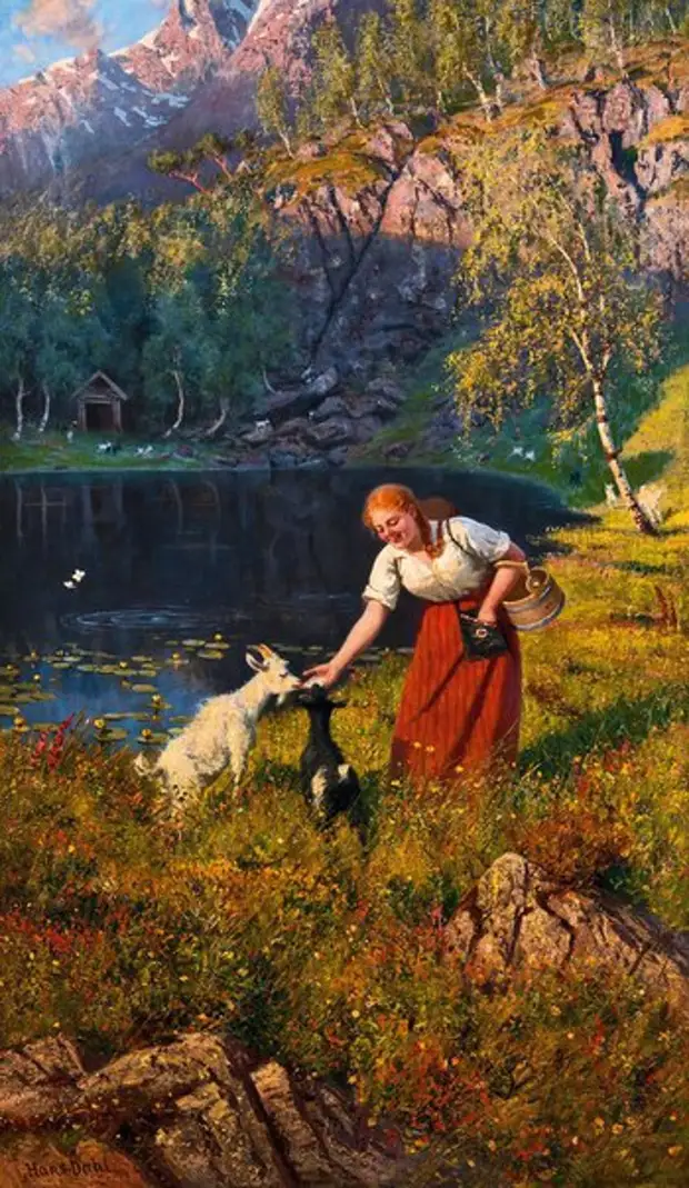 Национальный Норвежский колорит в картинах Ханса Даля.