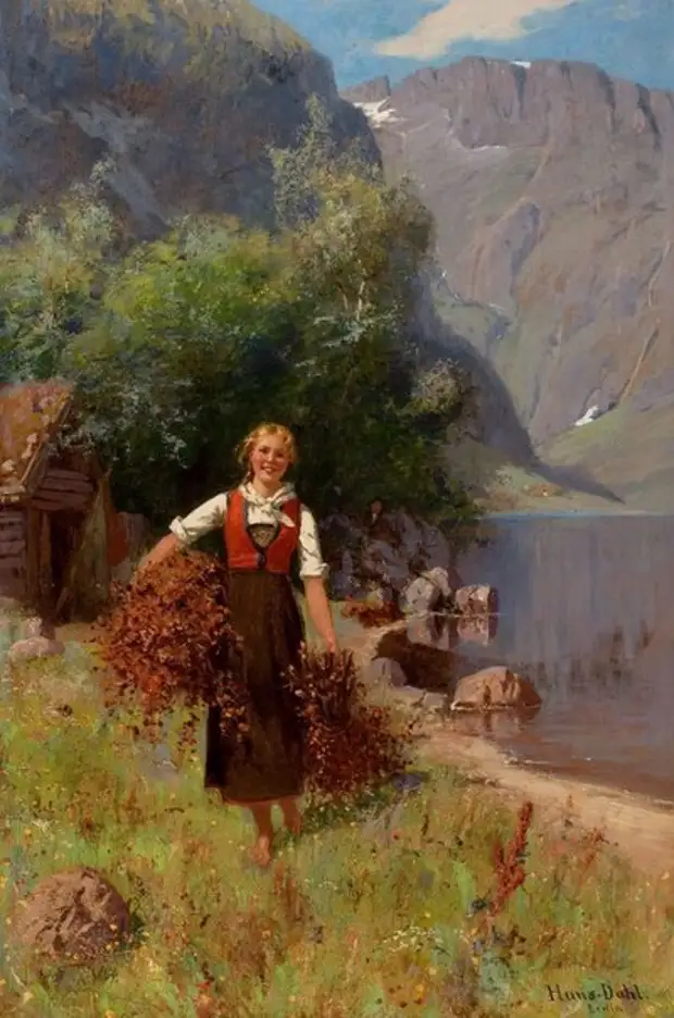 Национальный Норвежский колорит в картинах Ханса Даля.