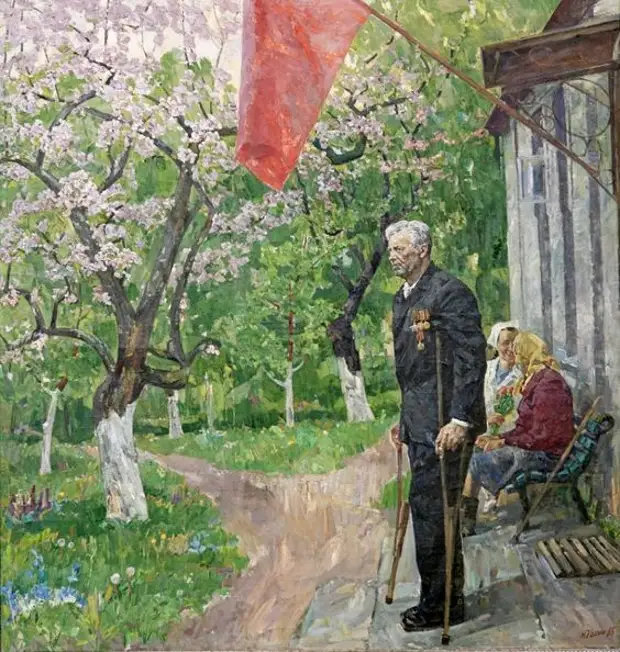 Будни и праздники советских людей в картинах М. А. Кокина.