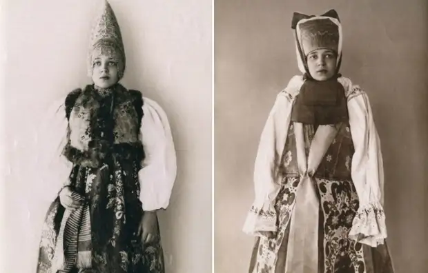 25 старинных фотографий роскошных русских красавиц в национальных костюмах