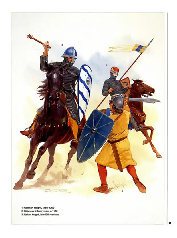 Германские рыцари в 1000-1300 годах...