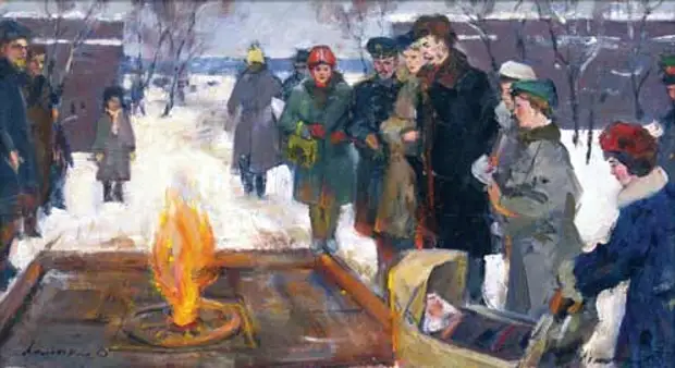 Будни и праздники советских людей в картинах Олега Леонидовича Ломакина.
