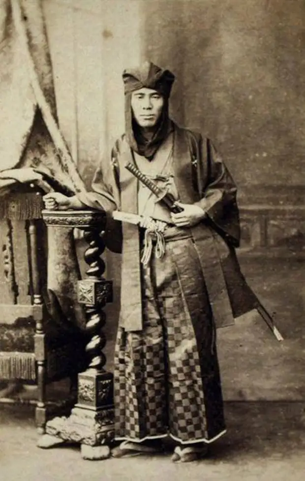 Японские самураи. Фотографии 1860 год.
