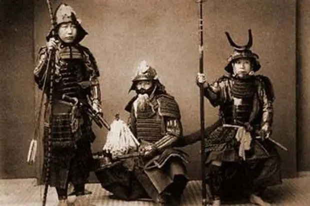 Японские самураи. Фотографии 1860 год.