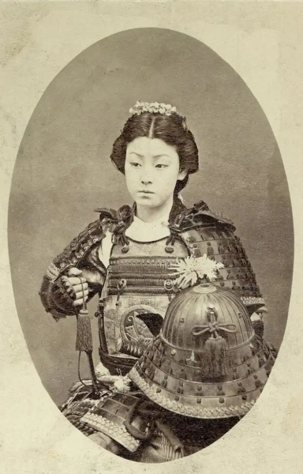 Женщина-самурай, 19 век  интересно, история, фото