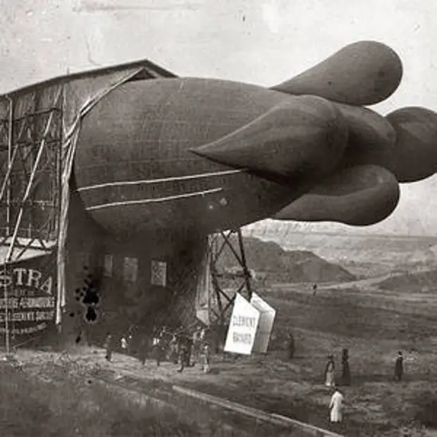 Одна из самых ранних моделей цеппелина, 1908 интересно, история, фото