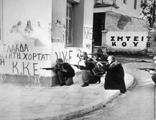 Греческие партизаны против гитлеровцев, британцев и их ставленников