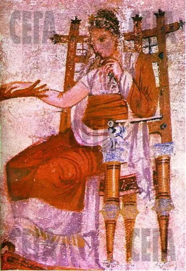 Роспись гробницы фракийского(гетского) царя. Конец IV века до н.э.