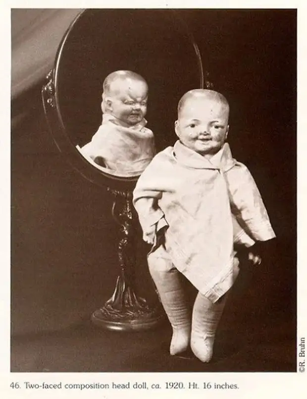 Кукла с двумя лицами, ок. 1920.