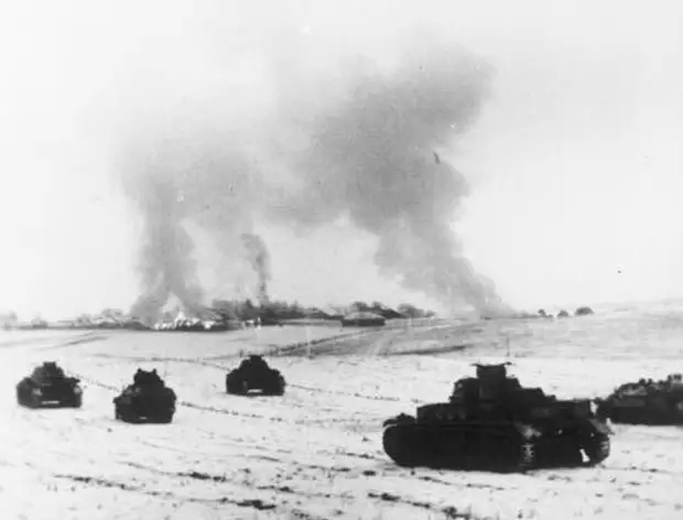 Ноябрь 1941 года. Немецкие танки под Москвой. / Bundesarchiv