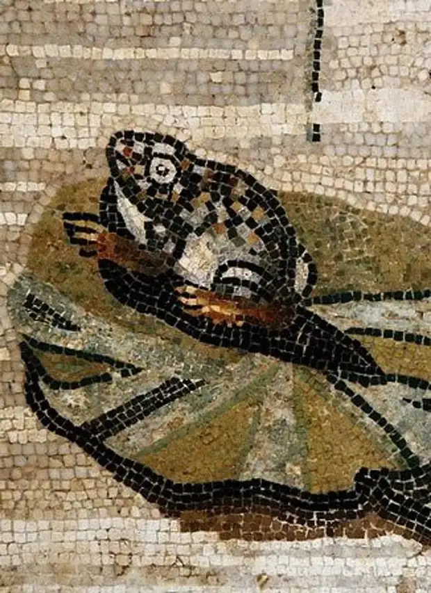 Античное искусство: мозаики Помпей и Геркуланума с изображением животных.