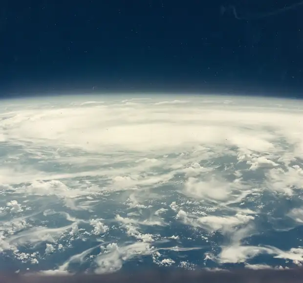 36. 1965, август. Тихий океан из космоса во время полета «Джемини»-5