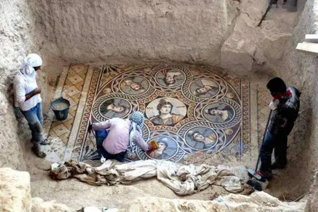 Греческие мозаики в турецком городе Зевгма