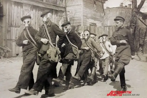 Школьники Казани 1944-1945 годов.