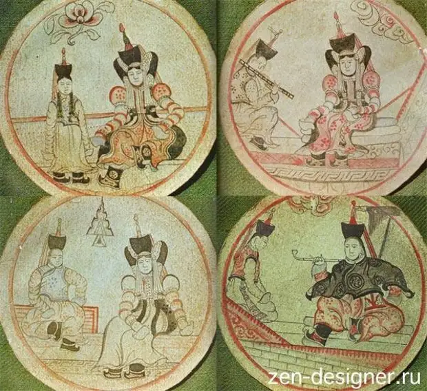 Монгольские старинные игральные карты