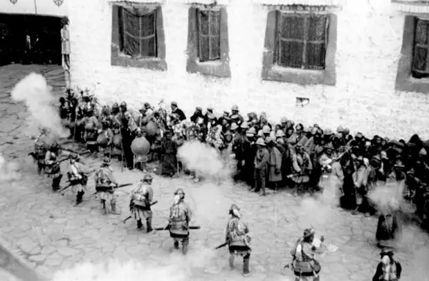 Тибетские воины 19 век.