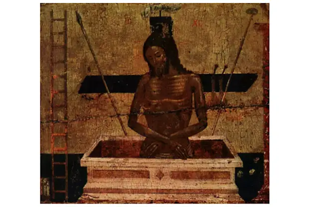 Положение головы и рук Спасителя в иконографии «Христос во гробе».
