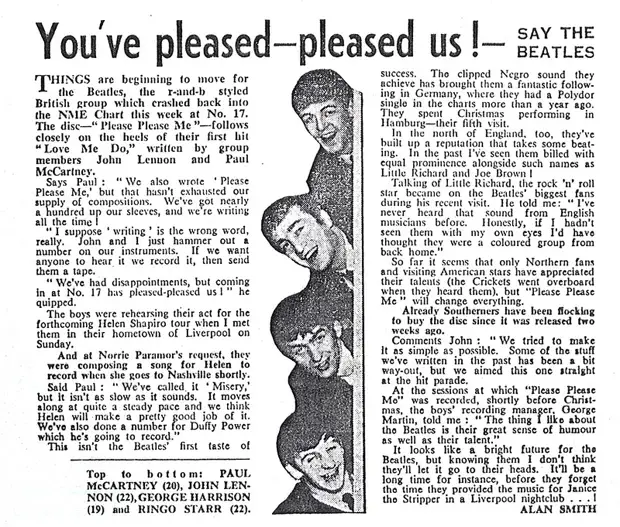09 The Beatles - NME Article, February 1st, 1963.jpg