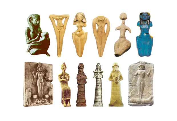 Скульптуры Богинь 1600-1000 до н.э.