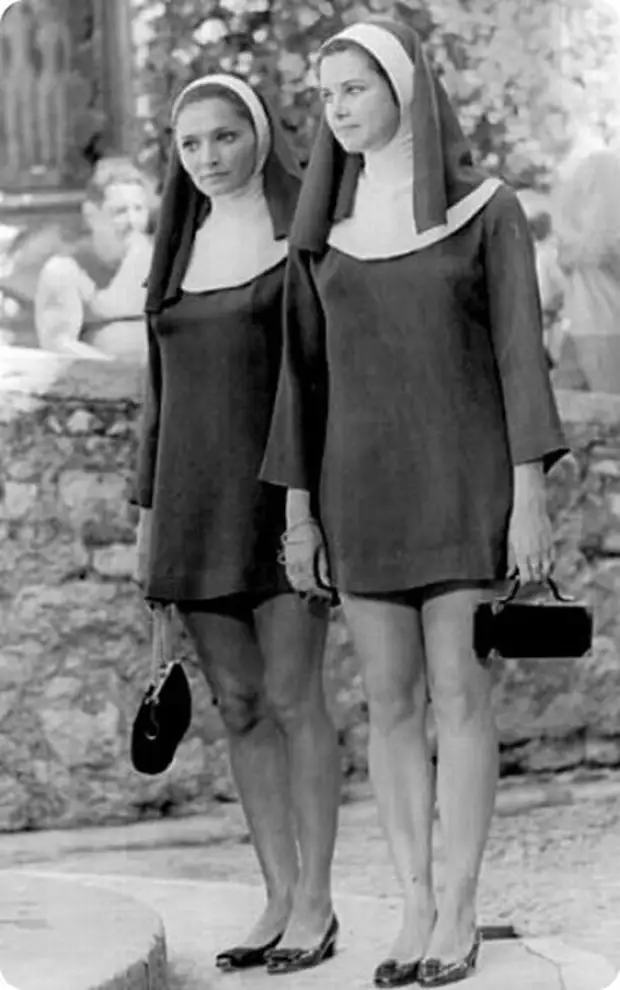 Мини-юбки в 1960-70х годах