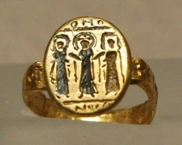 Византийские свадебные кольца 6-7 вв