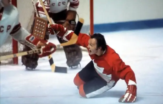 Советские и канадские прославленные хоккеисты
