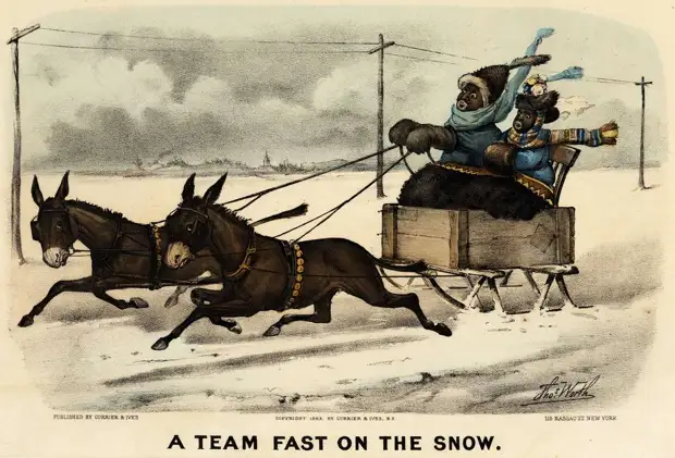 Быстрая езда по снегу