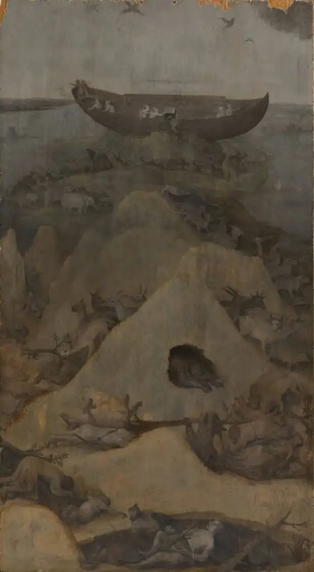Левая створка - Ной на горе Арарат