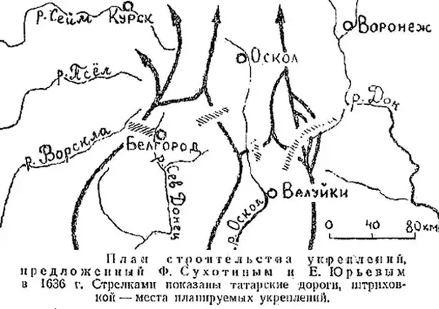 Засечные линии и крепости XVI-XVIII вв