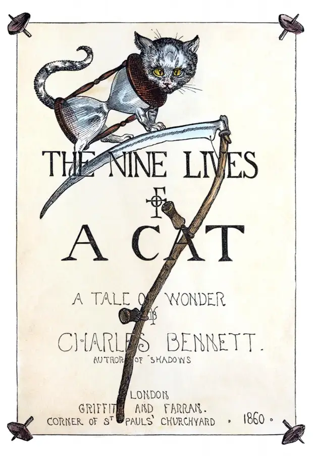 У кошки девять жизней. Детская книжка 1860г