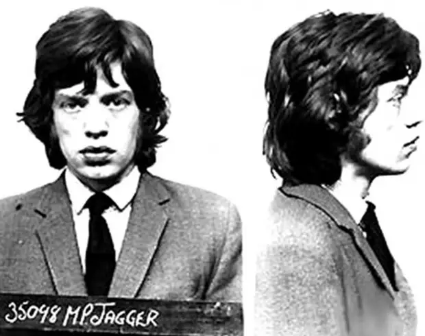Мик Джаггер, 1967  (незаконное хранение наркотиков)