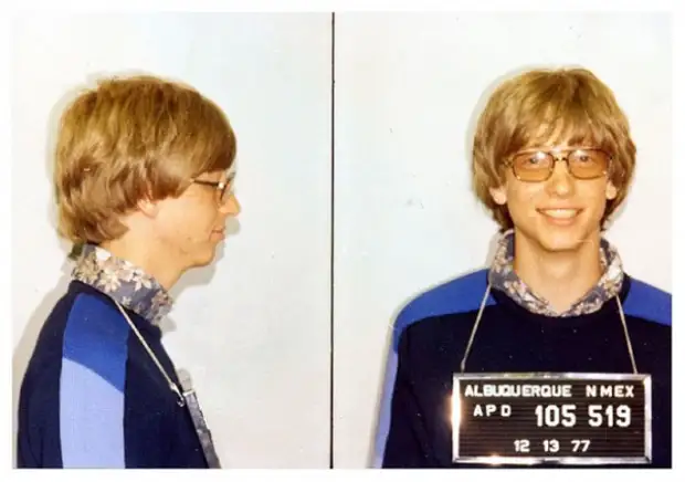 Билл Гейтс (Bill Gates) – 1977 (за превышение скорости)