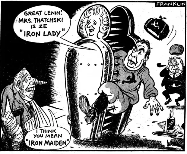 Карикатуры на Брежнева и советских руководителей в иностранной прессе
