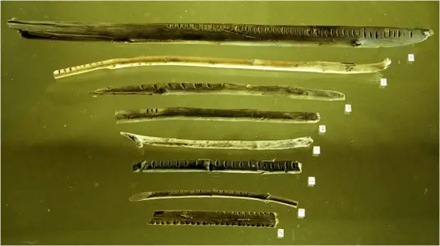Деревянные счётные бирки из раскопок в Старой Руссе