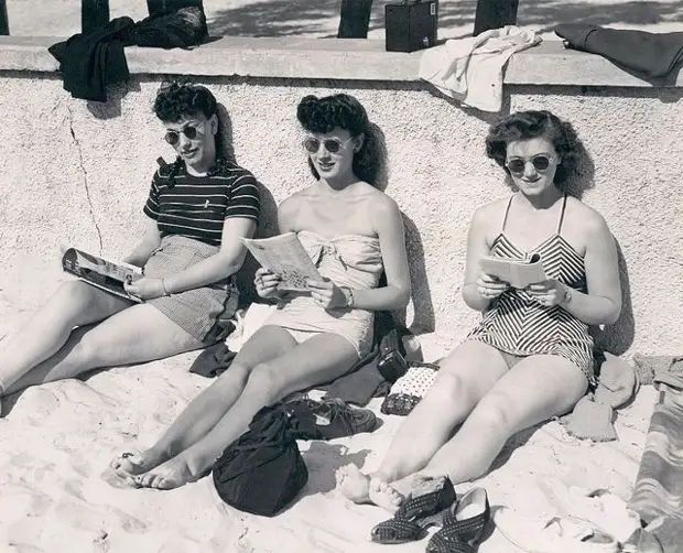 Пляжная мода 20-30-х годов XX века.