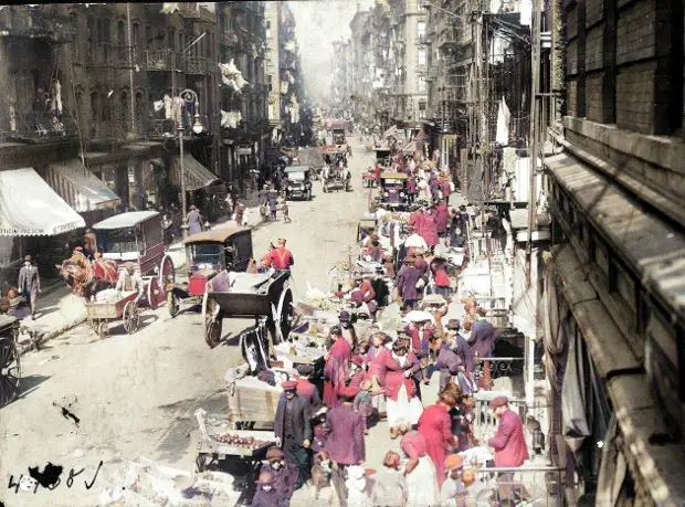 Другая сторона Нью-Йорка 1880-1930-х годов. Бедность, грязные улицы и рынки