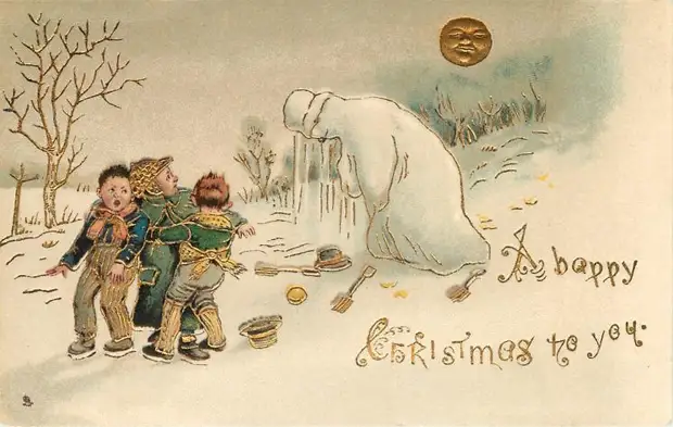 9 жутких и упоротых рождественских открыток 19 века